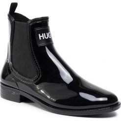 Kalosze HUGO - Nolita Rain Bootie 50419674 10222177 01 Black 01. Czarne kalosze damskie Hugo, bez wzorów, z materiału. Za 429.00 zł.