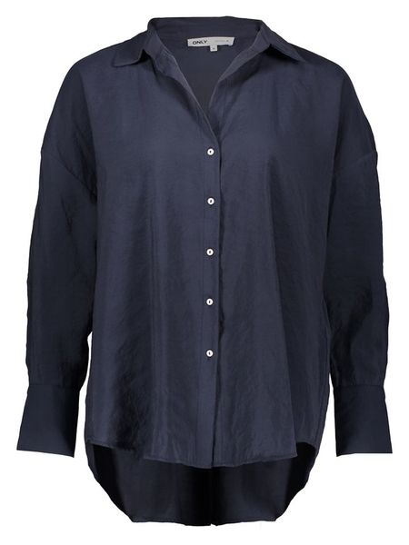 ONLY Koszula w kolorze granatowym rozmiar: L. Niebieskie koszule damskie Only, l, bez wzorów, bez kołnierzyka, bez ramiączek. Za 61.17 zł.