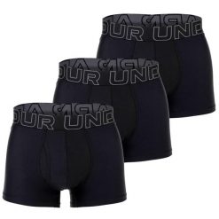 Bokserki termoaktywne Under Armour Performance Tech 3 in 3-Pack Boxerjock. Czarne bokserki męskie Under Armour, bez wzorów. Za 156.99 zł.