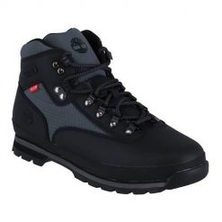 Buty do chodzenia męskie Timberland Euro Hiker Mid. Czarne buty sportowe na co dzień męskie Timberland, z materiału, bez zapięcia, trekkingowe. Za 532.00 zł.