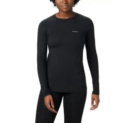 COLUMBIA Koszulka damska Midweight Stretch Long Sleeve Top black-L. Czarne t-shirty damskie Columbia, l, bez wzorów, z elastanu, bez kołnierzyka. Za 339.00 zł.