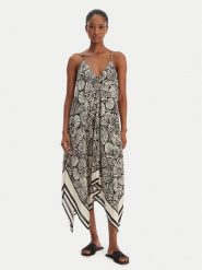 Seafolly Sukienka letnia C Shells 55763-DR Czarny Regular Fit. Czarne sukienki damskie Seafolly, na lato, xl, bez wzorów, z wiskozy, bez kołnierzyka, bez ramiączek. Za 659.99 zł.