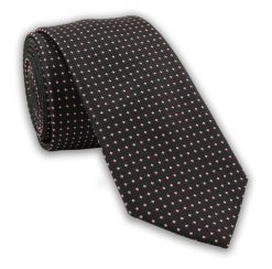 Klasyczny Krawat Męski w Drobny Wzór - 6 cm - Angelo di Monti, Kolorowy. Krawaty i muchy męskie Angelo di Monti, bez wzorów, klasyczne. Za 45.00 zł.