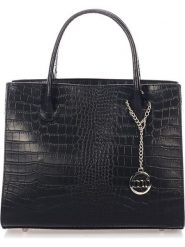 Mia Tomazzi Skórzana torebka "Nago" w kolorze czarnym - 30 x 27 x 13 cm rozmiar: onesize. Czarne torebki klasyczne damskie Mia Tomazzi, bez wzorów, z materiału, bez dodatków. Za 347.99 zł.