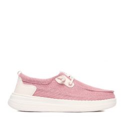 Półbuty Roxy. Czerwone półbuty damskie Roxy, bez wzorów, bez obcasa, na płaskiej podeszwie. Za 159.99 zł.