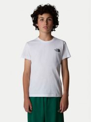The North Face T-Shirt Redbox NF0A89VT Biały Regular Fit. Białe t-shirty chłopięce The North Face, bez wzorów, z bawełny, bez ramiączek. Za 89.99 zł.