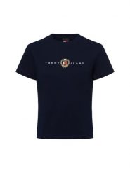 Tommy Jeans Koszulka Kobiety Bawełna niebieski, XS. Niebieskie t-shirty damskie Tommy Jeans, xs, bez wzorów, z bawełny, bez kołnierzyka. Za 119.95 zł.