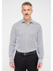 Eterna Koszula - Slim fit - w kolorze szaro-białym rozmiar: 40. Białe koszule męskie Eterna, bez wzorów, z bawełny, bez kołnierzyka, bez ramiączek. Za 92.21 zł.