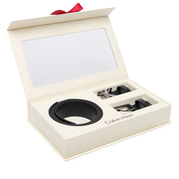 Pasek Męski Calvin Klein. Czarne paski męskie CALVIN KLEIN, bez wzorów. Za 409.99 zł.