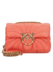 PINKO Torebka Love Puff Mini PE 25 PLTT 100039 A2C8 Pomarańczowy. Brązowe torebki klasyczne damskie Pinko, bez wzorów, z materiału, bez dodatków. Za 779.99 zł.
