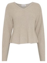 MOSS COPENHAGEN Sweter w kolorze beżowym rozmiar: XS/S. Brązowe swetry klasyczne damskie MOSS COPENHAGEN, s, bez kołnierzyka. Za 179.95 zł.