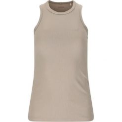 Damski tank top Athlecia Meyers. Brązowe topy damskie Athlecia, bez wzorów, bez ramiączek. Za 163.50 zł.