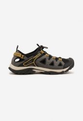 Ciemnobeżowe Buty Sportowe Sneakersy z Geometrycznym Wzorem Ainira. Brązowe buty sportowe na co dzień męskie Born2be, bez zapięcia. Za 109.99 zł.