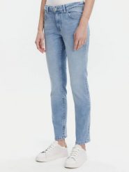 Damskie Spodnie Jeansowe Mustang Style Rebecca Slim Denim Blue 1016620 5000 302. Niebieskie spodnie materiałowe damskie Mustang, bez wzorów, z denimu. Za 219.99 zł.
