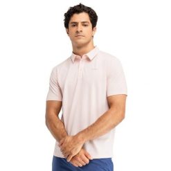 Męska tenisowa koszulka polo pique Siroko Slice Pink. Czerwone koszulki polo męskie SIROKO, m, bez wzorów, z materiału, bez ramiączek. Za 128.00 zł.