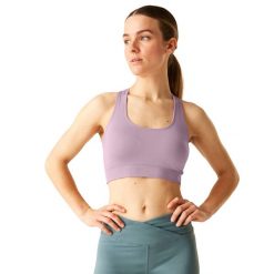 Damski Biustonosz Sportowy Dont Sweat It II. Czerwone biustonosze sportowe damskie Dare 2b, bez wzorów, z elastanu. Za 95.99 zł.