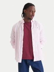 Tommy Hilfiger Koszula Bengal MW0MW42400 Różowy Regular Fit. Czerwone koszule męskie Tommy Hilfiger, m, bez wzorów, ze lnu, bez kołnierzyka, bez ramiączek. Za 489.99 zł.