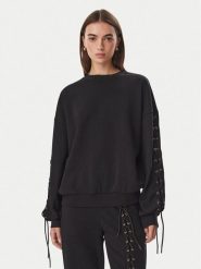 Liu Jo Bluza TF6276 F0334 Czarny Relaxed Fit. Czarne bluzy bez kaptura damskie Liu Jo, l, z syntetyku. Za 649.99 zł.