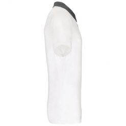 Koszulka polo z dżerseju Kariban. Białe koszulki polo męskie KARIBAN, l, bez wzorów, z bawełny, bez ramiączek. Za 123.00 zł.