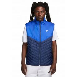 Kurtka Męska ThermaFit Windrunner. Niebieskie kurtki męskie Nike, m, bez wzorów, z materiału, bez kaptura. Za 516.99 zł.