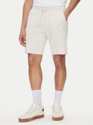 Calvin Klein Jeans Szorty sportowe J30J327247 Beżowy Regular Fit. Brązowe szorty męskie Calvin Klein Jeans, m, z jeansu. Za 199.99 zł.