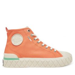 Trampki Palladium. Brązowe trampki i tenisówki męskie Palladium, bez wzorów, bez zapięcia. Za 259.99 zł.
