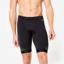Spodenki pływackie Jammer męskie Nabaiji 500 Fiti. Czarne kąpielówki męskie NABAIJI, l, bez wzorów, z elastanu, na fitness i siłownię. Za 119.99 zł.