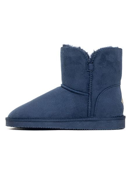 ISLAND BOOT Botki zimowe "Chloe" w kolorze granatowym rozmiar: 39. Niebieskie botki damskie Island Boot, na zimę, z materiału, bez obcasa, bez zapięcia. Za 130.99 zł.