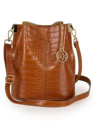 Mia Tomazzi Skórzana torebka w kolorze jasnobrązowym - 20 x 24 x 15 cm rozmiar: onesize. Brązowe torebki klasyczne damskie Mia Tomazzi, bez wzorów, z materiału, bez dodatków. Za 304.99 zł.