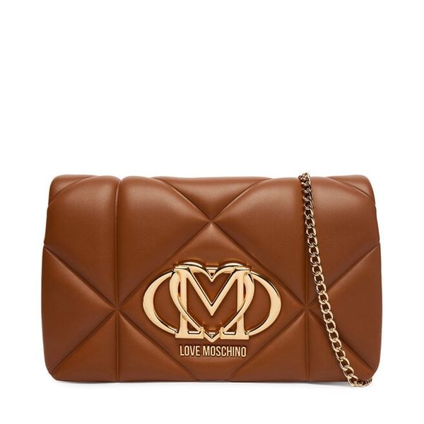 Torebka LOVE MOSCHINO. Brązowe torebki klasyczne damskie Love Moschino, bez wzorów, bez dodatków. Za 789.99 zł.