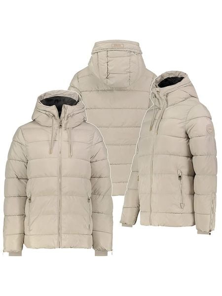 Sublevel Kurtka pikowana w kolorze kremowym rozmiar: M. Brązowe kurtki damskie Sublevel, m, bez wzorów, bez kaptura. Za 155.15 zł.