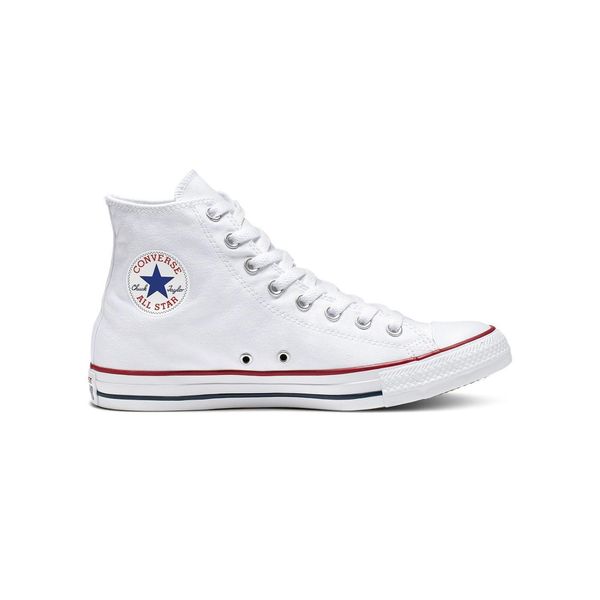 Trampki Converse Chuck Taylor All Star Classic Hi. Białe trampki i tenisówki męskie Converse, bez wzorów, bez zapięcia. Za 254.78 zł.