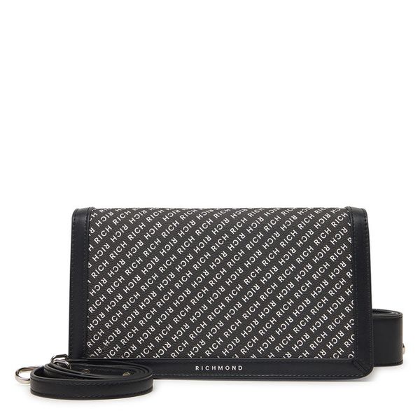 Torebka John Richmond. Czarne listonoszki damskie John Richmond, bez wzorów, bez dodatków. Za 275.99 zł.