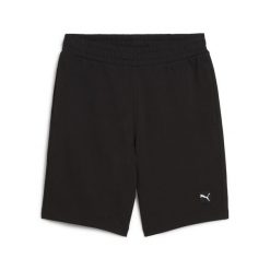 Męskie szorty Essentials Elevated 9" PUMA Black. Czarne szorty męskie Puma, z aplikacjami, sportowe. Za 107.99 zł.