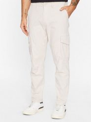 Only & Sons Spodnie materiałowe 22025431 Écru Tapered Fit. Spodnie materiałowe męskie Only & Sons, bez wzorów, z bawełny. Za 269.99 zł.