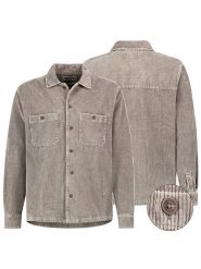 Eight2Nine Koszula sztruksowa w kolorze szarobrązowym rozmiar: S. Brązowe koszule męskie Eight2Nine, s, bez wzorów, z bawełny, bez kołnierzyka, bez ramiączek. Za 122.38 zł.