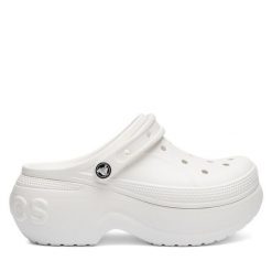 Klapki Crocs. Białe klapki damskie Crocs, bez wzorów, bez obcasa. Za 279.99 zł.