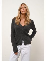 Just Cashmere Kaszmirowy kardigan "Norma" w kolorze antracytowym rozmiar: M. Czarne kardigany damskie Just Cashmere, m, bez wzorów, z kaszmiru. Za 419.69 zł.