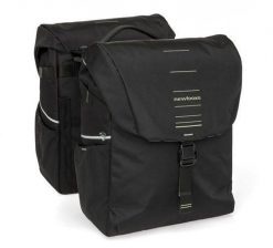 Torba rowerowa New Looxs Vigo podwójna 40 l czarno-zielona, adapter MIK 2.0. Czarne torebki klasyczne damskie NEW LOOXS, z aplikacjami, z materiału, bez dodatków. Za 600.35 zł.