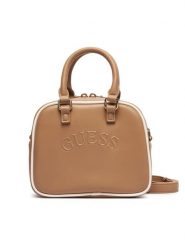 Guess Torebka V6BZ03 W4541 Beżowy ciemny. Brązowe torebki klasyczne damskie Guess, z aplikacjami, ze skóry, bez dodatków. Za 294.99 zł.