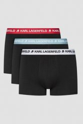 KARL LAGERFELD Zestaw czarnych bokserek 3PACKLogo Trunk Colorband, Rozmiar S. Czarne bokserki męskie Karl Lagerfeld, bez wzorów. W wyprzedaży za 149.99 zł.