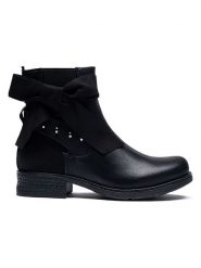 Foreverfolie Botki w kolorze czarnym rozmiar: 39. Czarne botki damskie Foreverfolie, bez obcasa, bez zapięcia. Za 143.90 zł.