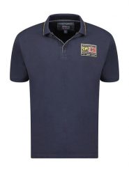 Geographical Norway Koszulka polo "Karite" w kolorze granatowym rozmiar: L. Niebieskie koszulki polo męskie Geographical Norway, l, bez wzorów, z bawełny, bez ramiączek. Za 87.81 zł.