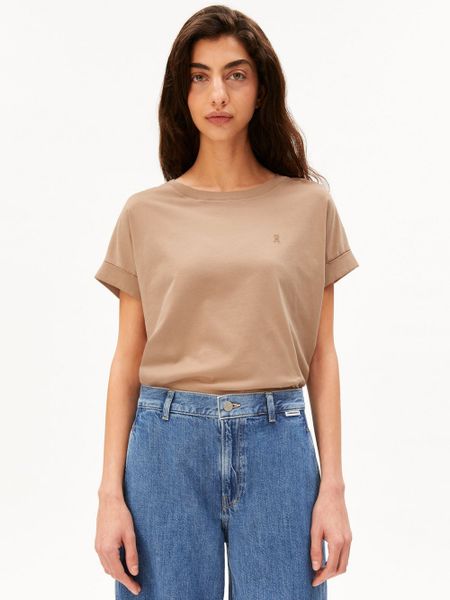 ARMEDANGELS Koszulka - Idaara Kobiety Bawełna (100%) brązowy, S. Brązowe t-shirty damskie ARMEDANGELS, s, bez wzorów, z bawełny, bez kołnierzyka. Za 139.95 zł.