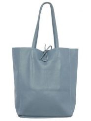Zwillingsherz Skórzany shopper bag w kolorze niebieskim - 40 x 45 cm rozmiar: onesize. Niebieskie shopper bag damskie Zwillingsherz, bez wzorów, z materiału, na ramię, bez dodatków. Za 218.57 zł.