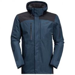 Kurtka uniwersalna męska Jack Wolfskin 11150011383. Niebieskie kurtki męskie Jack Wolfskin, m, bez wzorów, z syntetyku, klasyczne, z kapturem. Za 1,013.00 zł.