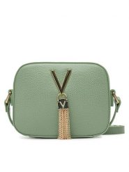 Valentino Torebka Divina VBS1R409G Zielony. Zielone listonoszki damskie Valentino, bez wzorów, ze skóry, bez dodatków. Za 209.99 zł.