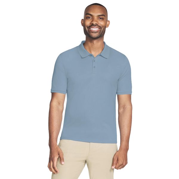 Koszulka polo z krótkim rękawem męska Off Duty Polo. Niebieskie koszulki polo męskie Skechers, l, bez wzorów, z bawełny, bez ramiączek. Za 139.99 zł.