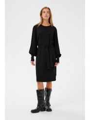 Kaffe Sukienka dzianinowa w kolorze czarnym rozmiar: S. Czarne sukienki damskie Kaffe, s, bez wzorów, z dzianiny, bez kołnierzyka, bez ramiączek, midi. Za 179.22 zł.