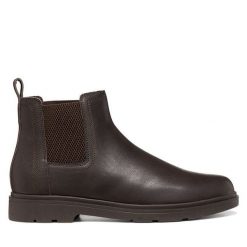 Sztyblety Geox. Brązowe sztyblety męskie Geox, bez zapięcia. Za 639.99 zł.